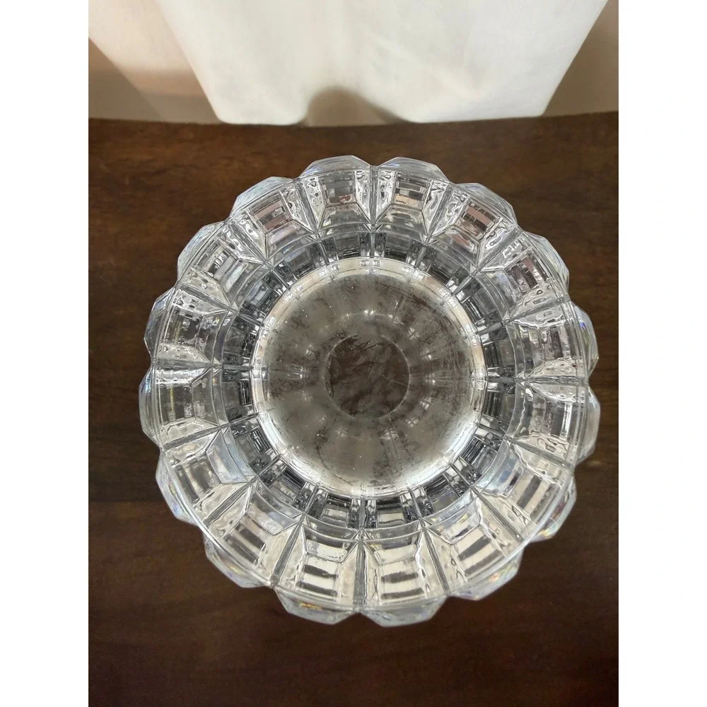 Cristal D'Arques 1970's French Montparnasse Art Deco‎ Crystal Vase 9